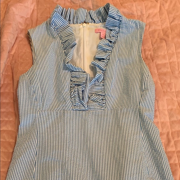 Lilly Pulitzer Dresses & Skirts - Lilly Pulitzer Seersucker dress Lilly Pulitzer Dresses & Skirts - Lilly Pulitzer Seersucker dress